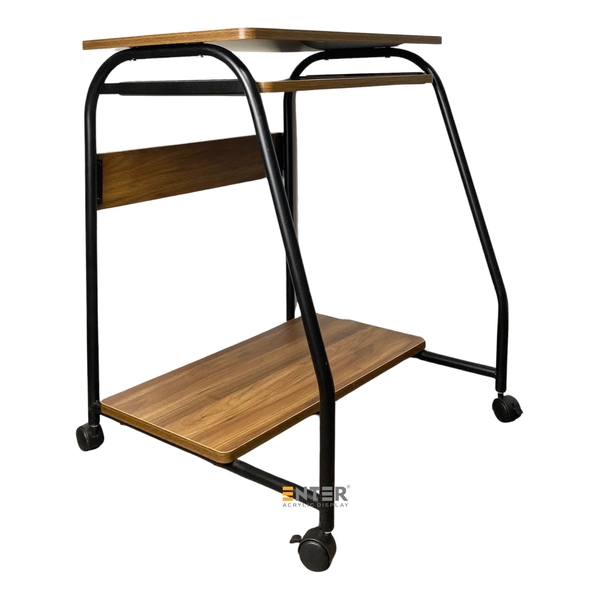 Bàn gỗ di động Enter BG102 60x40x73cm, Bàn máy tính có ngăn kéo để bàn phím, Bàn gỗ đa chức năng