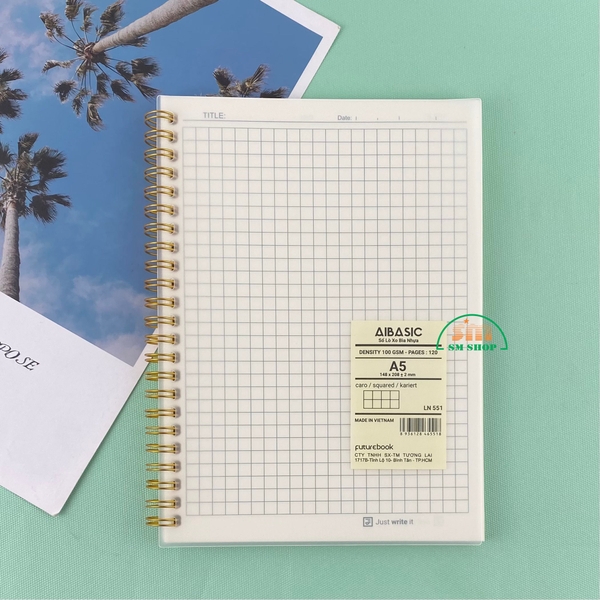 Sổ lò xo FT LN 551 14.8x20.8cm 120 trang 100gsm A5