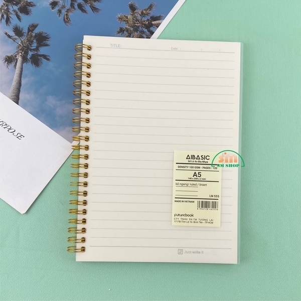 Sổ lò xo FT LN 555 14.8x20.8cm 120 trang 100gsm (60)