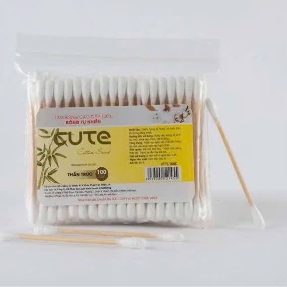 Bông ráy tai người lớn Cute 100 cây thân trúc