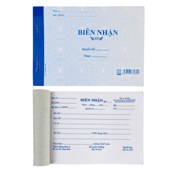 Biên nhận NY 10.5x14cm 2 liên 30 bộ (20)