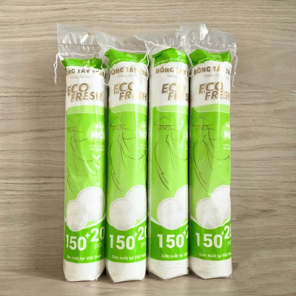 Bông tẩy trang Eco Fresh 150+20 miếng