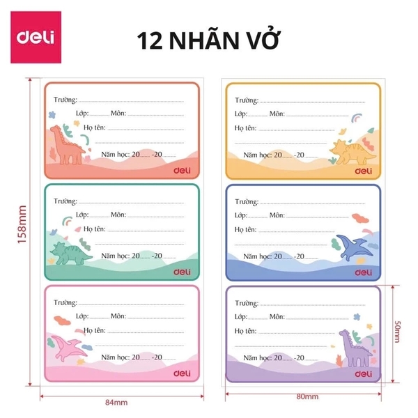 Nhãn tên Deli CA901 (50)
