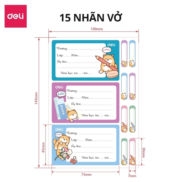 Nhãn tên Deli CA906A (50)