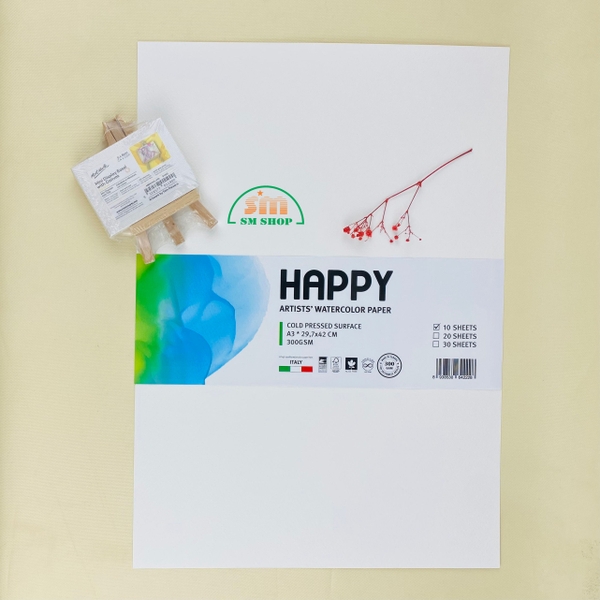 Giấy vẽ Happy 300gsm 10 tờ