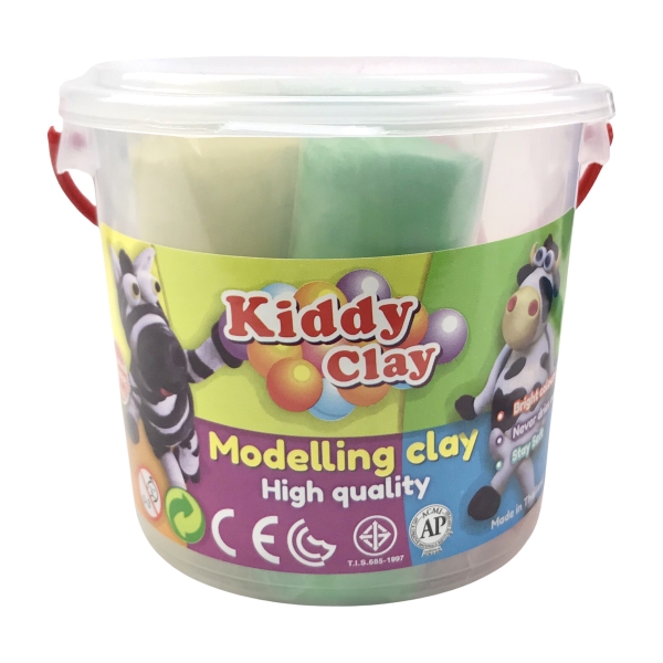 Đất nặn Kiddy Clay BK-400-5 5 màu 400g