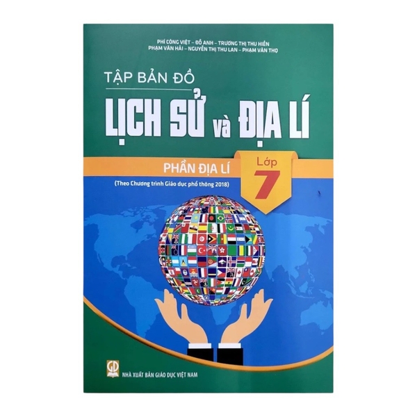 Tập bản đồ Lịch sử và Địa lí phần Địa lí lớp 7