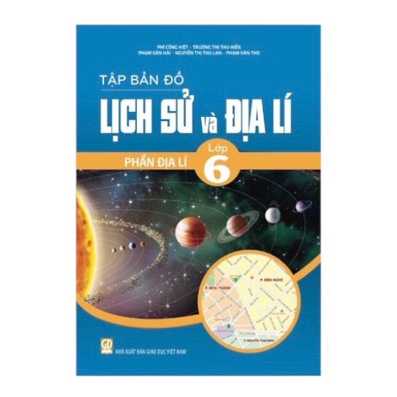 Tập bản đồ Lịch sử và Địa lí phần Địa lí lớp 6