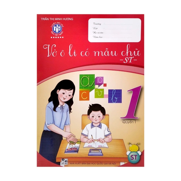 Vở ô li có mẫu chữ 1 tập 1