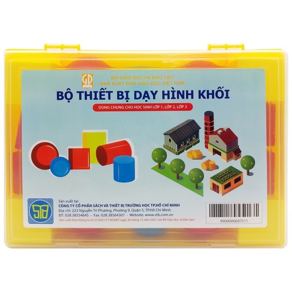 Bộ thiết bị dạy hình khối (dùng chung lớp 1, lớp 2, lớp 3)