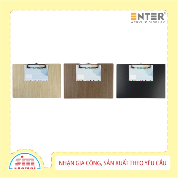 Bìa trình ký gỗ Enter G08-N 31.5x21.5cm A4 ngang