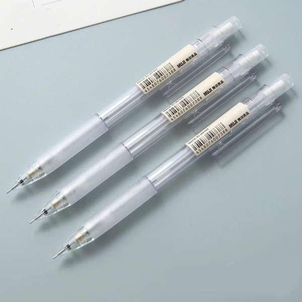 Bút chì bấm Muji 0.5mm, bút chì ngòi, viết chì kim