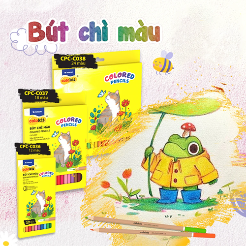 Bút chì màu TL Colokit CPC-C036/ C037/ C038