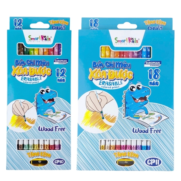 Bút chì màu xóa được Smart Kids CP10/ CP11