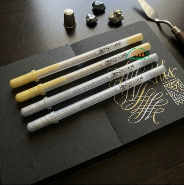 Bút gel Sakura Gelly roll Metallic XPGB-M, Bút trang trí, Bút kim tuyến (12)