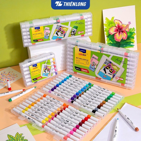 Bút lông màu Acrylic TL Colokit ACM-C017 / ACM-C018 / ACM-C019, Acrylic Marker