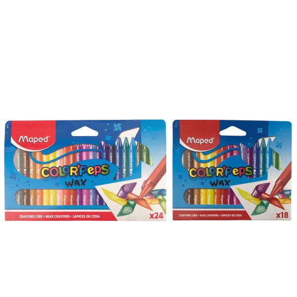 Bút sáp màu Maped  Color'Peps Wax 861012 / 861013