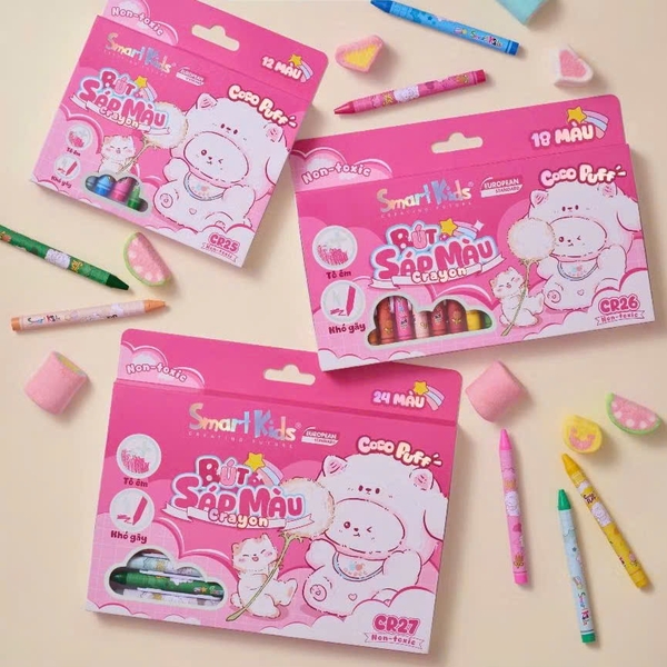 Bút sáp màu Smart Kids CR25/ CR26/ CR27