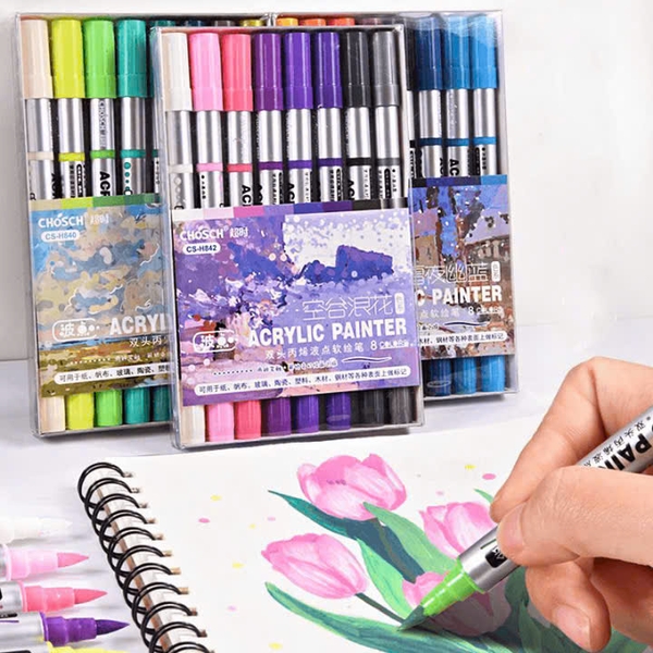Bút sơn Chosch Acrylic Painter CS-H840/CS-H841/CS-H842 8 màu