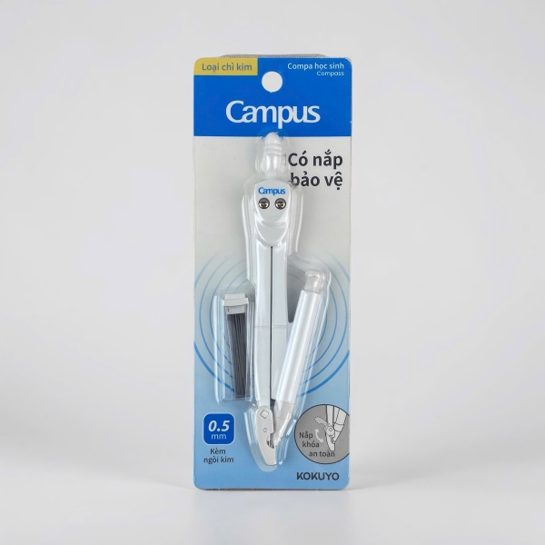 Compa Campus CPS-100C-W chì bấm, compa chì ngòi, văn phòng phẩm (24)