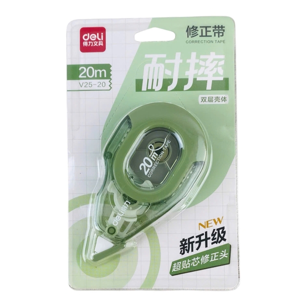 Xoá kéo Deli V25-20, băng xoá kéo, bút xoá, viết xoá (12)