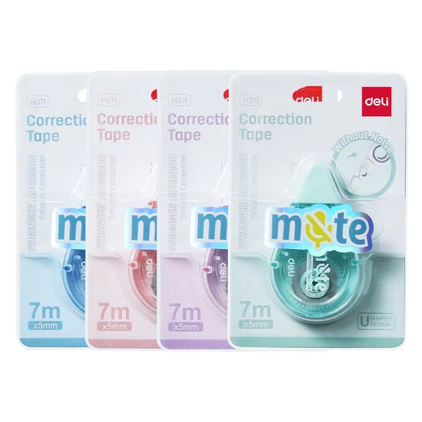 Xoá kéo Deli H371, băng xoá kéo, bút xoá, viết xoá (12)