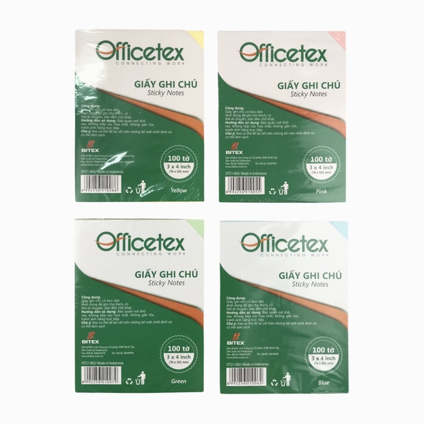 Giấy note Officetex OT21-002 3x4inch (12)