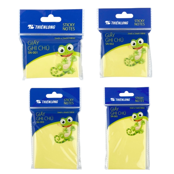 Giấy note TL SN-001 / SN-002 / SN-003 / SN-005 vàng (50)