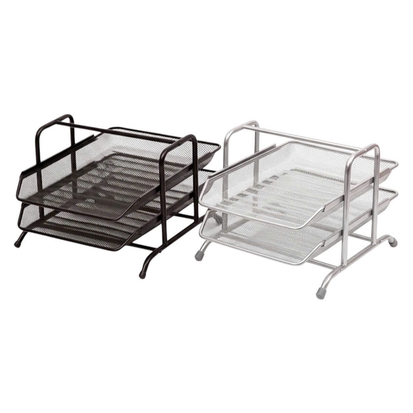 Kệ hồ sơ 2 tầng lưới Toppoint HY62002A, Kệ rổ, Kệ đựng hồ sơ