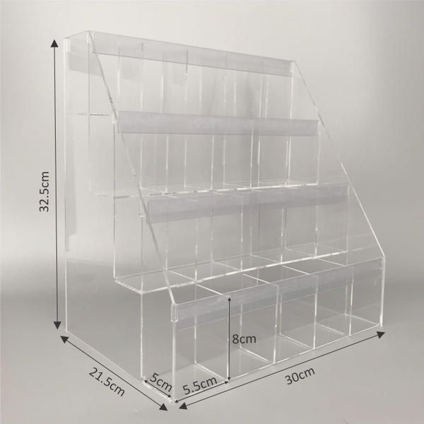 Kệ trưng bày bút mica Enter TBNS05 4 tầng x 5 ngăn 30x21.5x32.5cm đứng