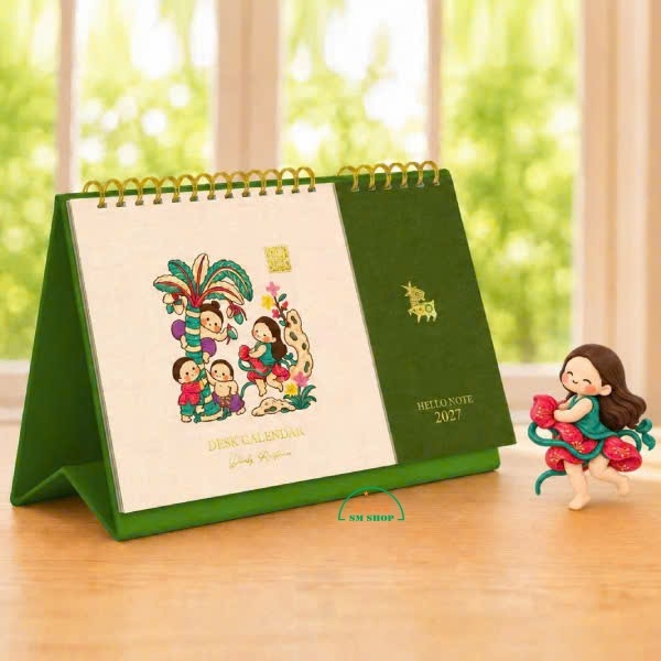 Lịch bàn LL có note 2027 22x15cm