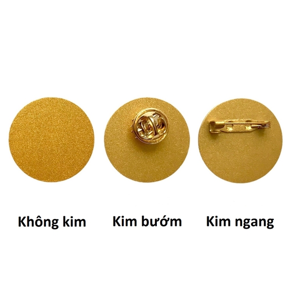 Phôi thẻ tên kim loại BT50 Φ22mm vàng (50)