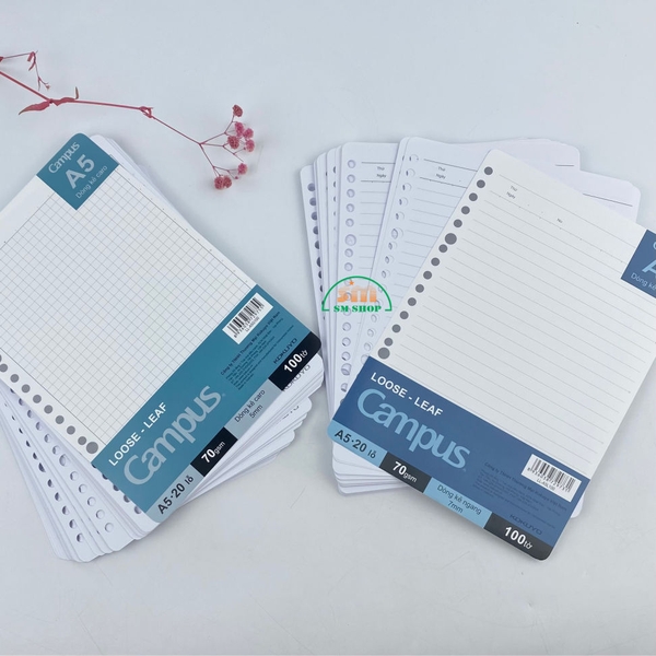 Ruột sổ còng Campus LL-A5G100 14.8x21cm 100 tờ 70gsm A5 (50)