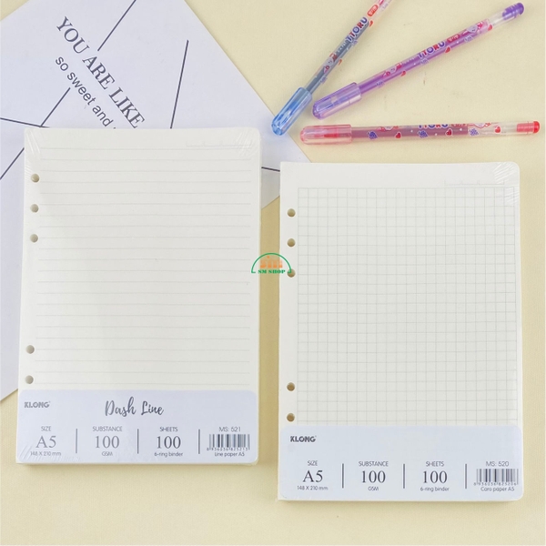 Ruột sổ còng KLong A5 (60)