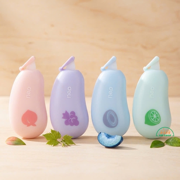 Xoá kéo Deli H389, băng xoá kéo, bút xoá, viết xoá  (12)