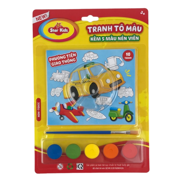 Tranh tô màu Star Kids K-811 / K-812 / K-813 / K-814