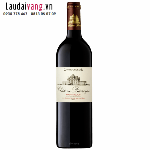 Rượu vang Pháp Chateau Barreyres Haut Medoc Cru Bourgeois Grand Vin De Bordeaux .