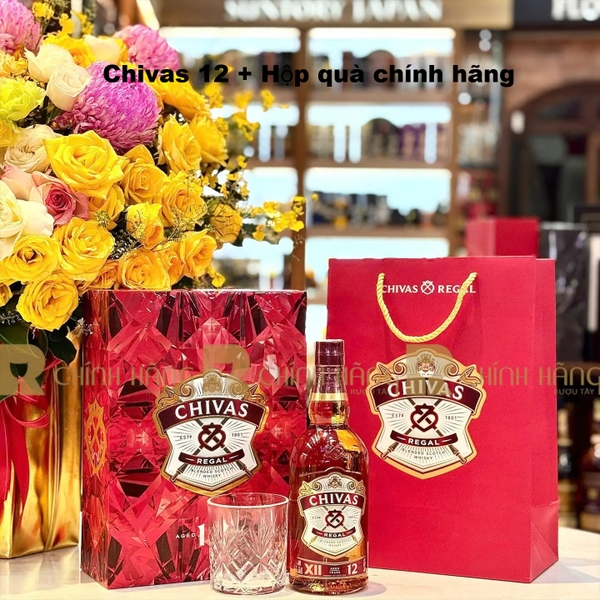 Rượu Chivas 12 + Hộp quà chính hãng