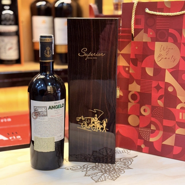 Rượu vang Delas Angelo Primitivo di Puglia 17%