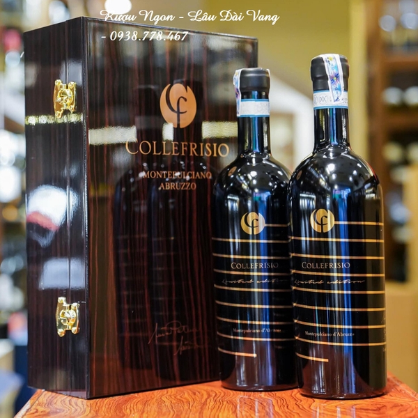 Hộp 2 chai rượu vang ý Collefrisio Limited Edition
