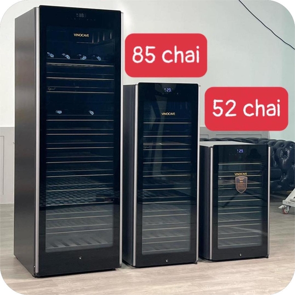 3 mẫu tủ bảo quản rượu vang tràn viền.