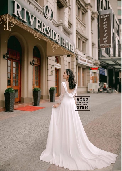 Váy Cưới Đuôi Cá Tay Lỡ DC615