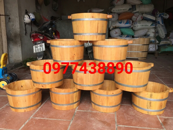 chậu gỗ ngâm chân
