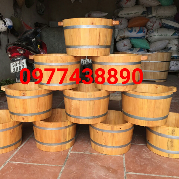 chậu gỗ ngâm chân
