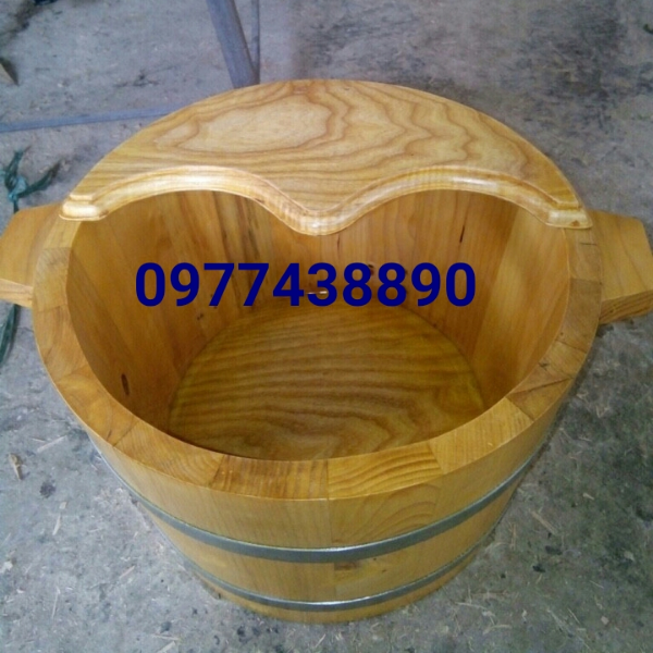chậu gỗ ngâm chân