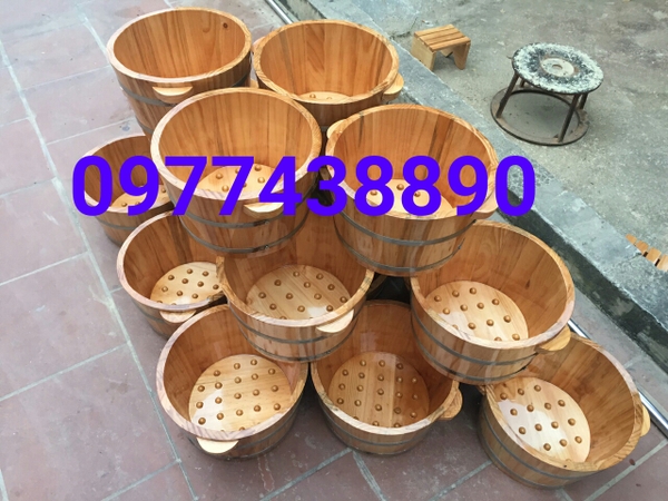 chậu gỗ ngâm chân