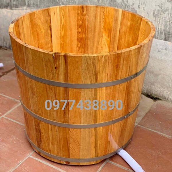 bồn tắm gỗ đứng , thùng tắm thuốc
