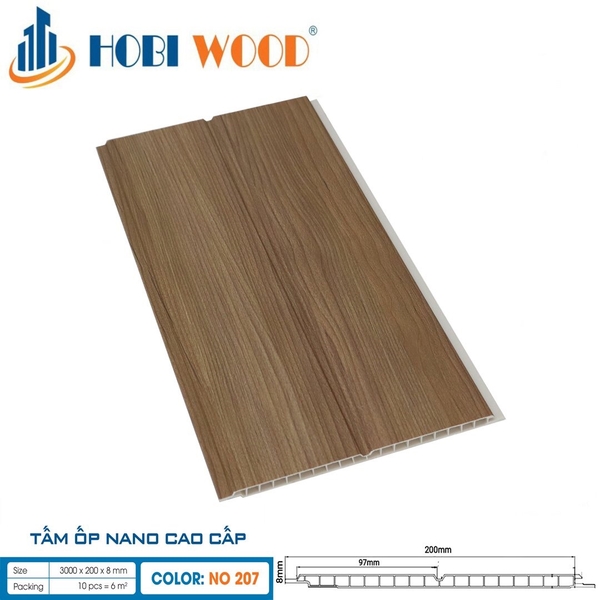 Tấm ốp nano Hobi Wood NO207