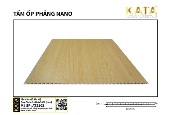 Tấm ốp phẳng nano Kata AT-2102