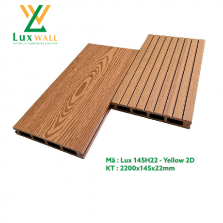 Sàn Gỗ Nhựa LUXWALL LUX140H22-2D Yellow